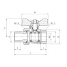 PERFEXIM KUREK KULOWY PERFEKT SYSTEM PRZELOTOWY ZE ŚRUBUNKIEM GWINT WZ PHA-005 1/2" 00-005-0150-000